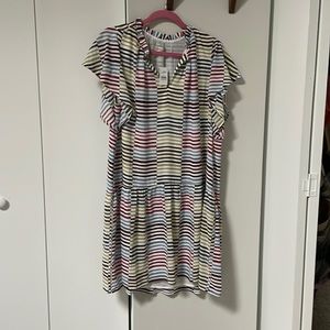 Loft size large dress. Lined. Fun and flowy. New with tags.